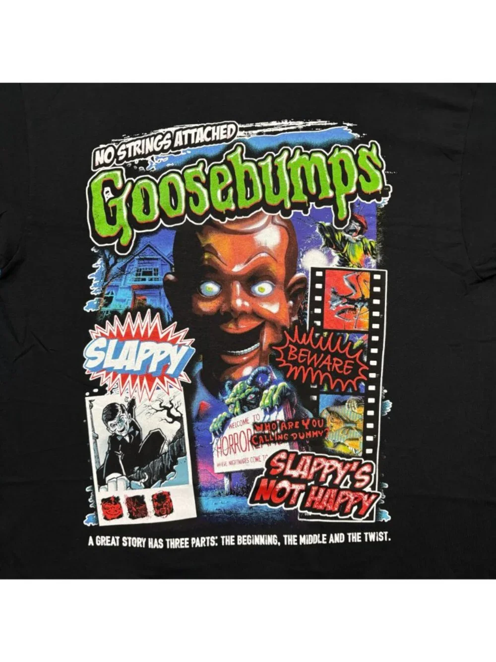 Goosebumps Slappy Not Happy Horror Television T-Shirt Size Extra Large - Picture 2 of 4